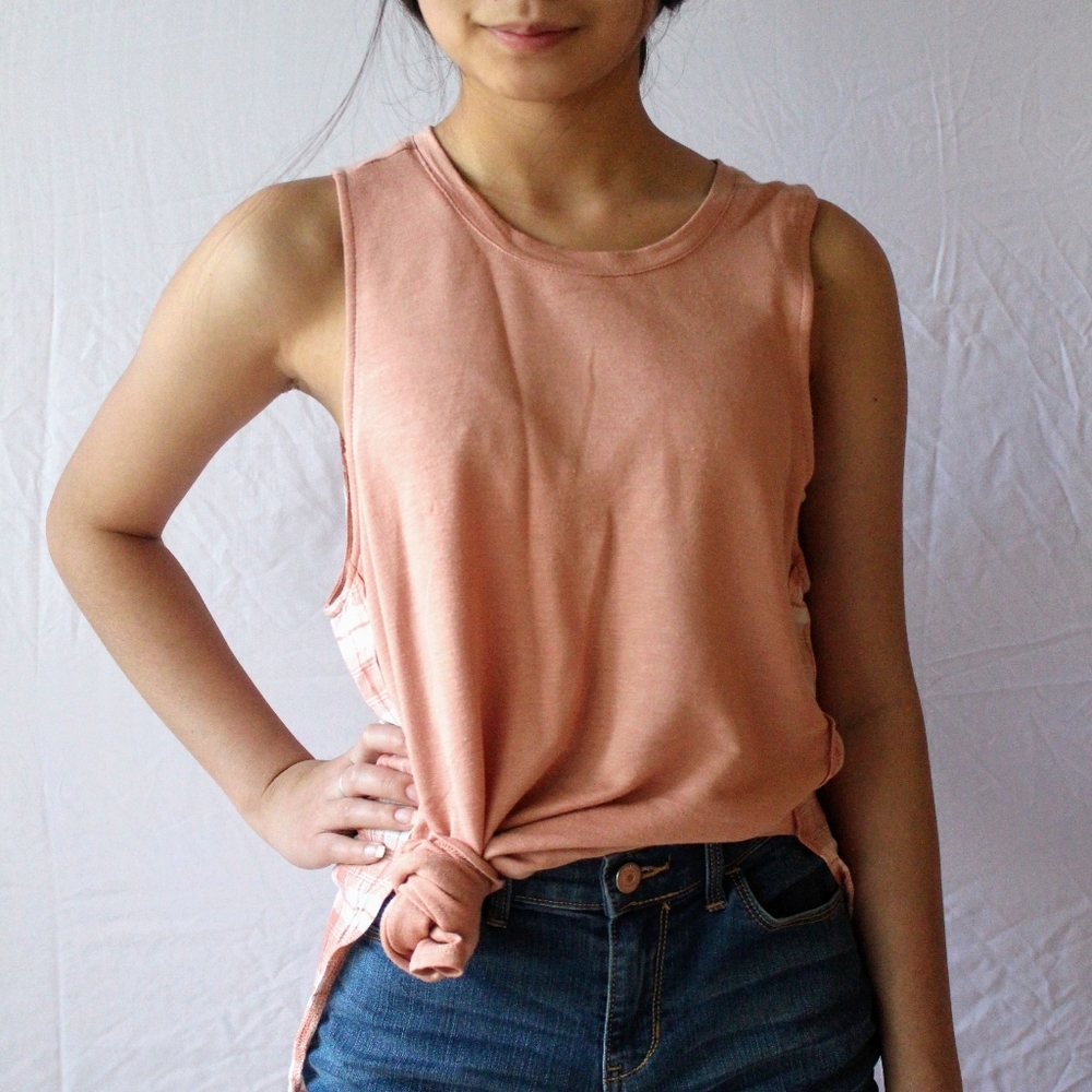 CELEBRITY PINK Pink Gingham Tank - Picture 1 of 6
